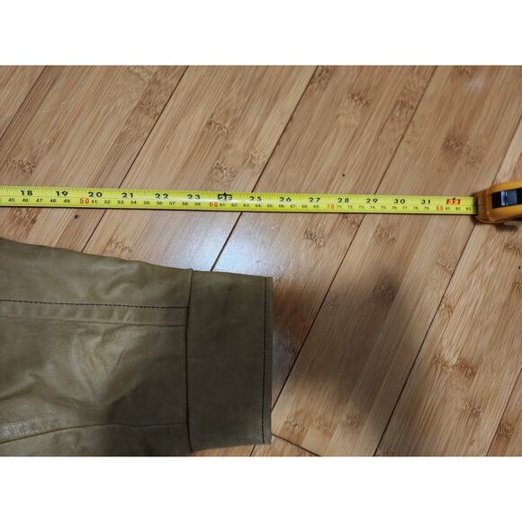 LONE PINE Leather Romeo Jacket Men 46 Brown Beige Wool Lined Outdoor Made In USA - Picture 11 of 13